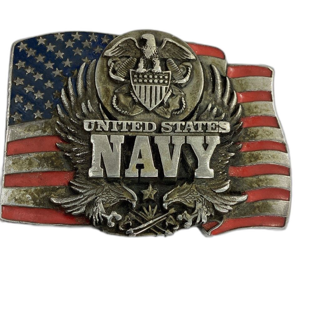US Navy Belt Buckle Vintage 1994 Siskiyou Made in USA Collectible